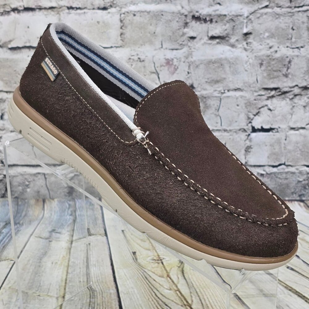 Sebago Docksides Loafers Men 8M Dark Brown Suede‎ Slip-On Casual Boat Shoes